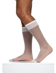 MODUS VIVENDI Transparent Socks Knee Length One Size White Nylon XS2424 B561