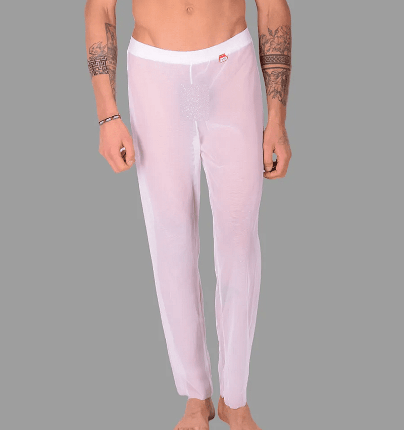 PIKANTE You Mesh Pants Supremely Soft See - Through Ankle Length Pant White 0490 44
