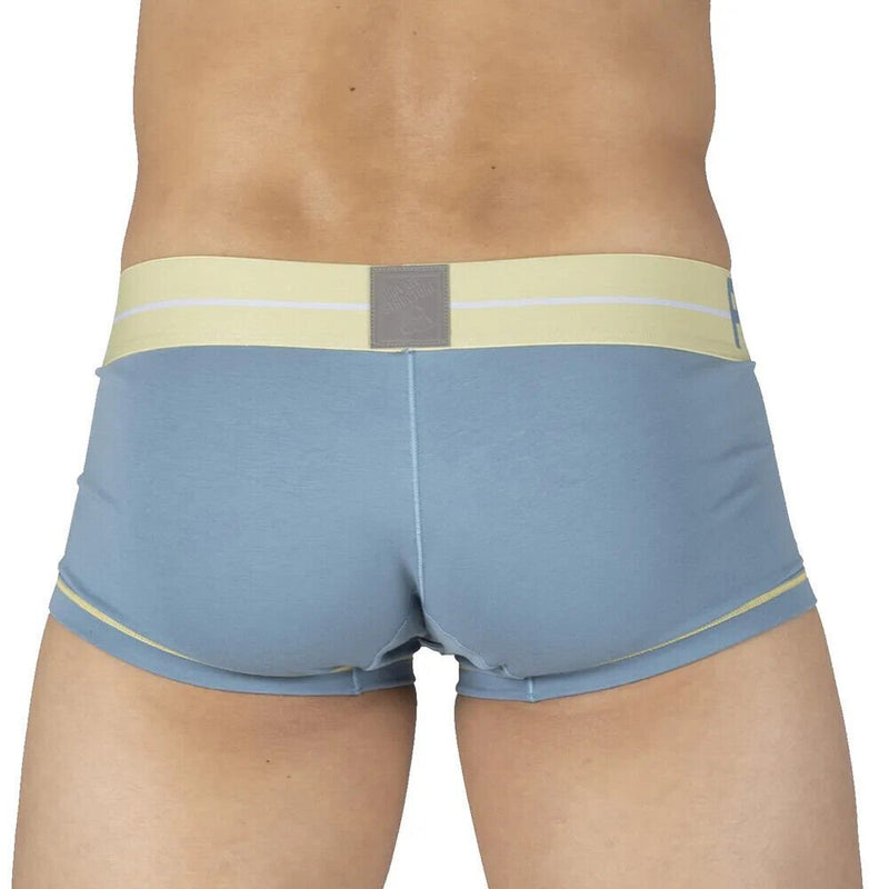 PRIVATE STRUCTURE Boxer Trunk MO - Lite Cotton Ash Blue/Butter 4103 1073