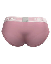PRIVATE STRUCTURE Brief Viscose Bamboo Mini Briefs Mid - Waist Smoke Red 4378 554