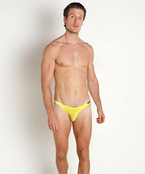 Private Structure Briefs Desire Glaze Soft Nylon Tanga Brief Yellow 4026 63