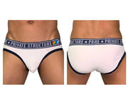 Private Structure Briefs Pride Low Rise Mini Brief White 4019 34