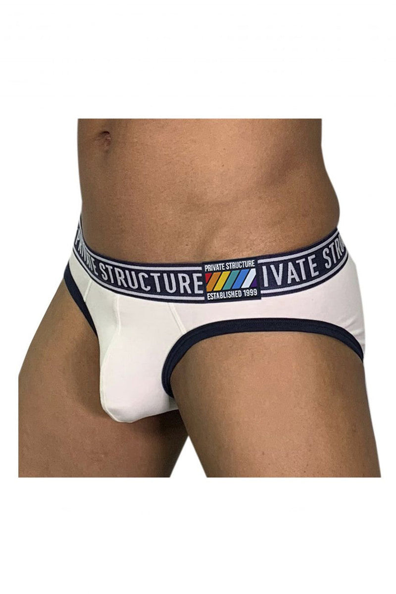 Private Structure Briefs Pride Low Rise Mini Brief White 4019 34