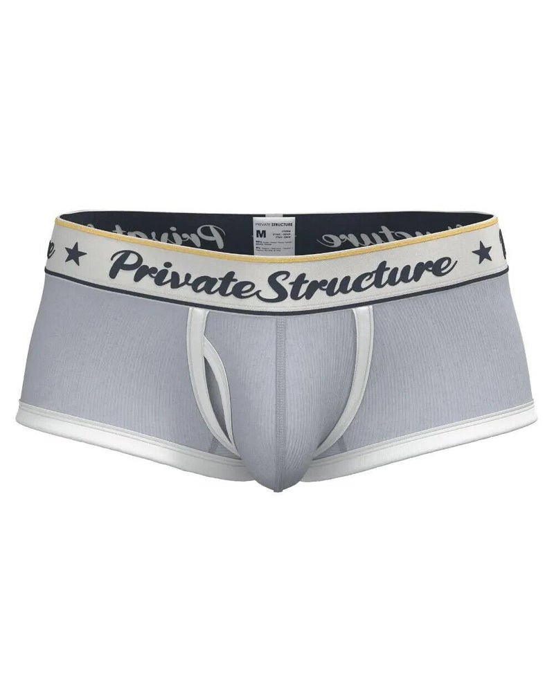 PRIVATE STRUCTURE Classic Boxer Mid - Waist Trunk Silvery Grey 4530 1134