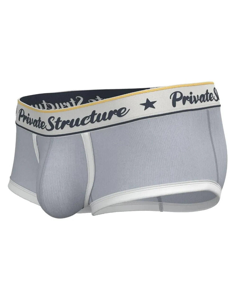 PRIVATE STRUCTURE Classic Boxer Mid - Waist Trunk Silvery Grey 4530 1137