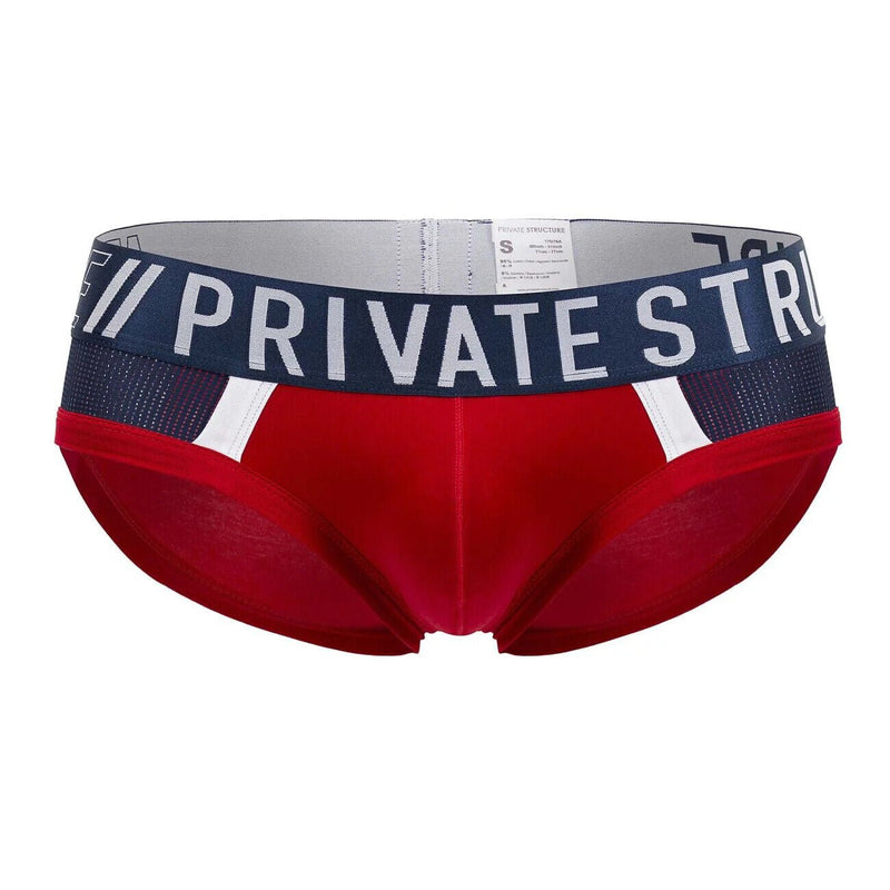 PRIVATE STRUCTURE Cotton Brief Athlete Mini Briefs Red Falcon 4388 1048