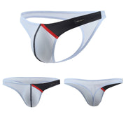 PRIVATE STRUCTURE G - String Desire Glaze 4 - Way Stretch Mesh Thong Lite Blue 40252