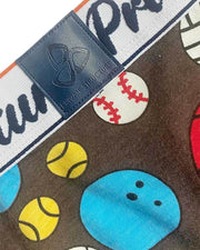 PRIVATE STRUCTURE Mini Briefs Classic Motif Mid - Waist Ball Games Coffee 4504 628