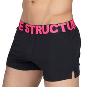 PRIVATE STRUCTURE Modality Boxer Shorts With Inner Bulge Black Magenta 4183 1164