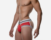 PUMP! Backless Trunk Round2 Ribbed Cotton Access Jock Red 15085 16