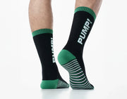 PUMP! Boost Crew Socks Terry Knitted Toe Ribbed Leg Sporty Classic Sock 410102