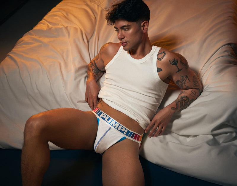 PUMP! Jockstrap Spectrum Mesh Soft Cotton Lining Bold Waistband Jock 15089 173