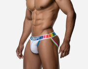 PUMP! Jockstrap Spectrum Mesh Soft Cotton Lining Bold Waistband Jock 15089 171