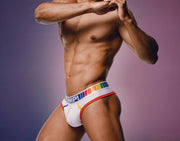 PUMP! Lightweight Thongs Spectrum White Mesh Red Piping G - String 17024 111