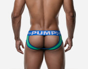 PUMP! Round2 Backless Briefs Ribbed Cotton Combo Jock Retro Green 12082 238