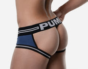 PUMP! Round2 Backless Trunk Ribbed Cotton Combo Jock Blue 15086 13