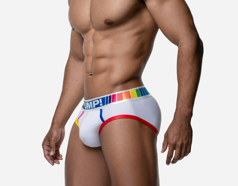 PUMP! Spectrum Briefs Lightweight Mesh Soft Double - Layer Bold Waistband 12084 173