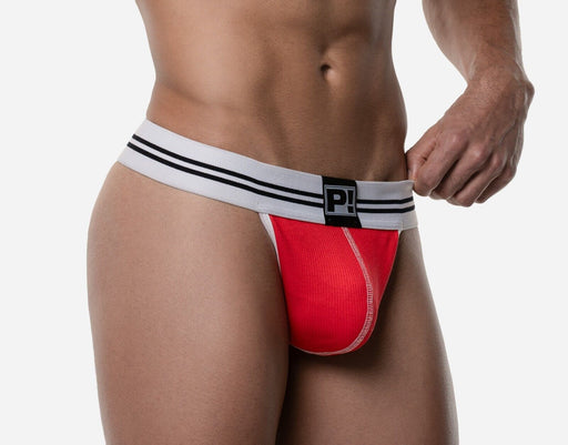 PUMP! Thongs Round2 Elastic Ribbed Cotton G - String Red 17019 411