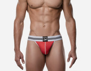 PUMP! Thongs Round2 Elastic Ribbed Cotton G - String Red 17019 413