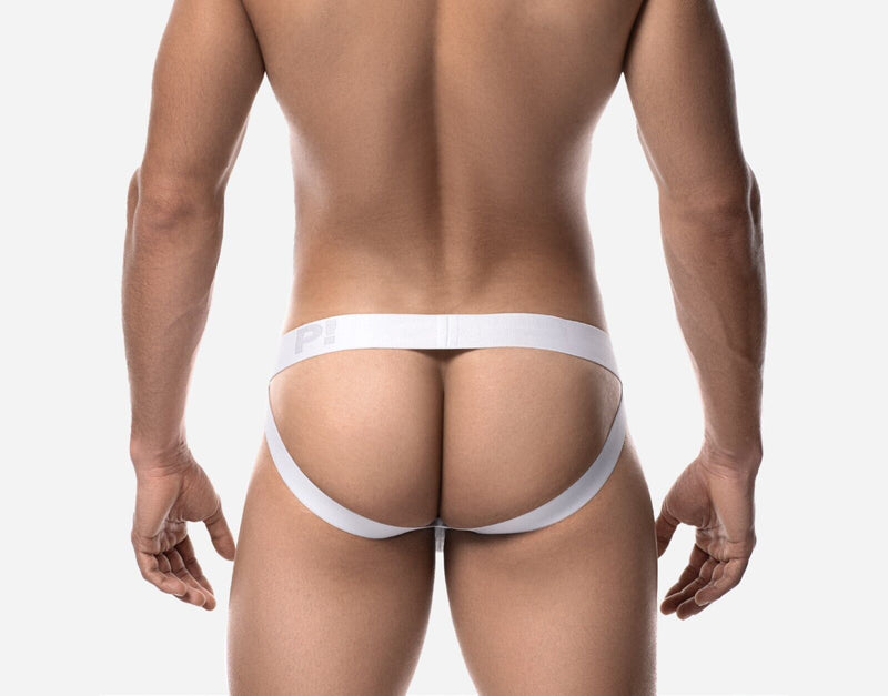 PUMP! Whisper Jockstrap Light Sheer Stripes Matt White Jock 150834