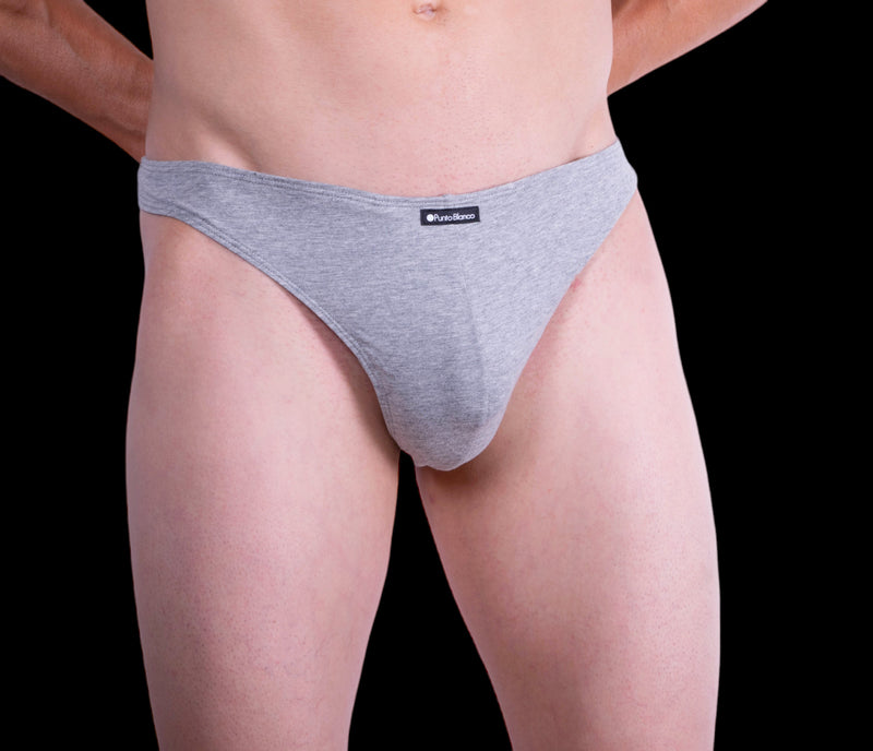 Punto Blanco Thongs Invisible Soft Cotton Tangas Grey 3620 13