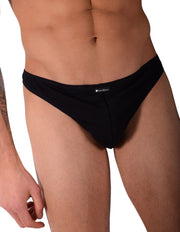 Punto Blanco Thongs Invisible Soft Cotton Thong Black 3620 13