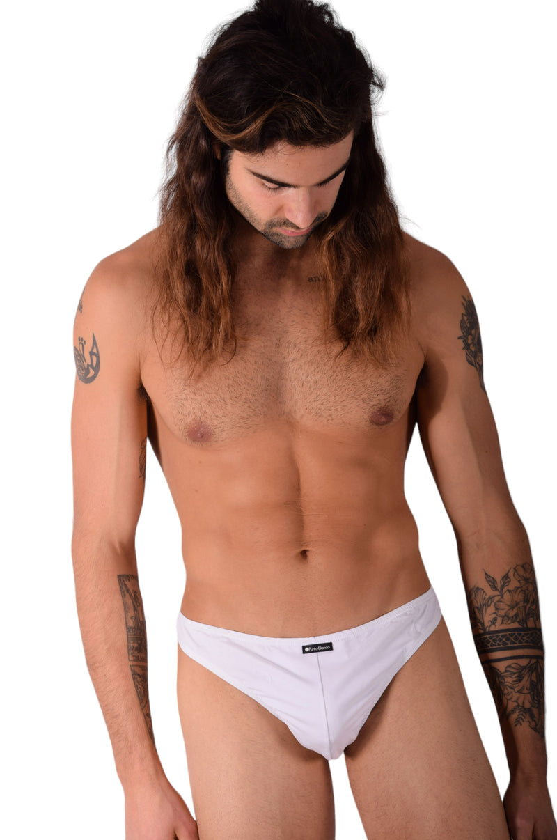 Punto Blanco Thongs Invisible Soft Cotton Thong White 3620 14