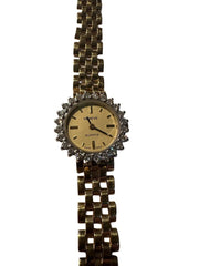 Rare GENEVE Women's Watch 21g 18K Gold 25 Pts Diamonds Wristwatches2