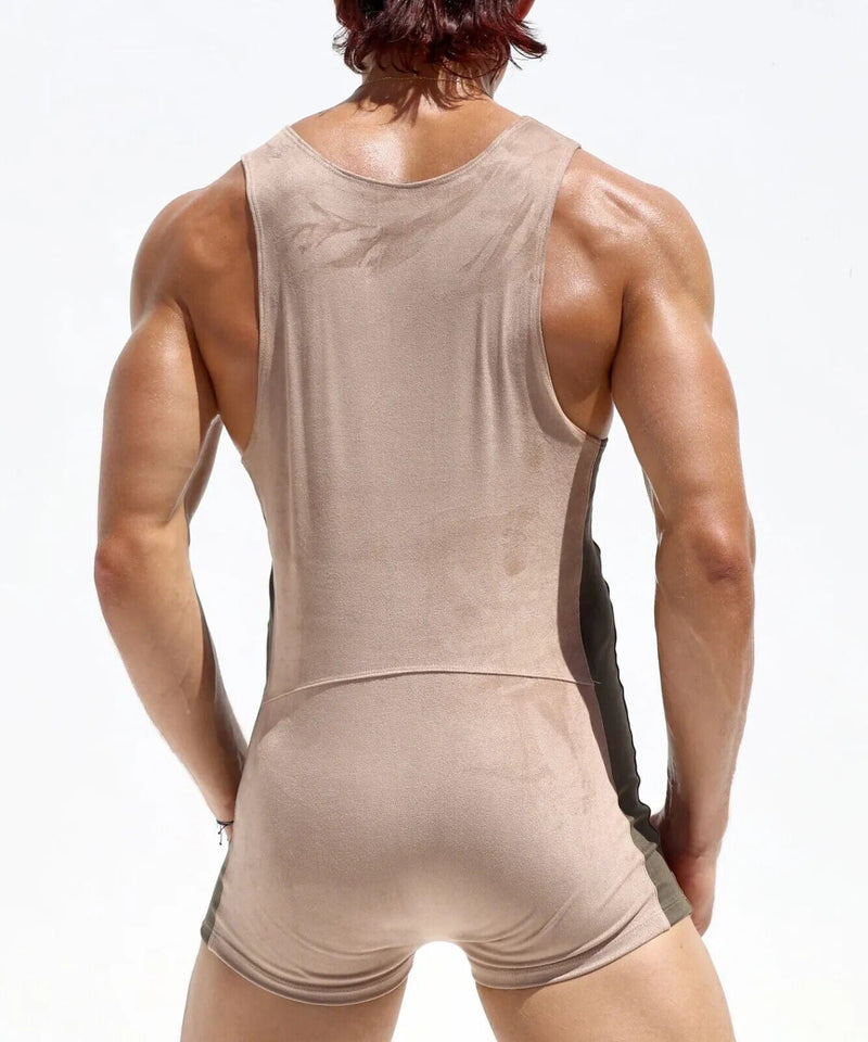 RUFSKIN Bodysuit FRANCO Sport - Lounge Singlet Stretch Brushed Suede 153