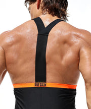 RUFSKIN! Form Fitting Bodysuit HAKE Sport 4 - Way Stretch (ITY) Elastic Straps 66