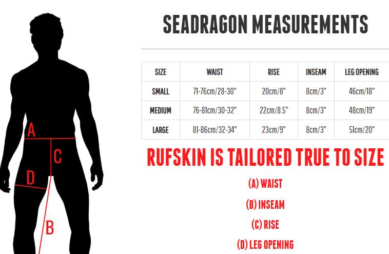 RUFSKIN Micro Short SEADRAGON Swim - Trunk Stretch Interlock Twist Yarn 828