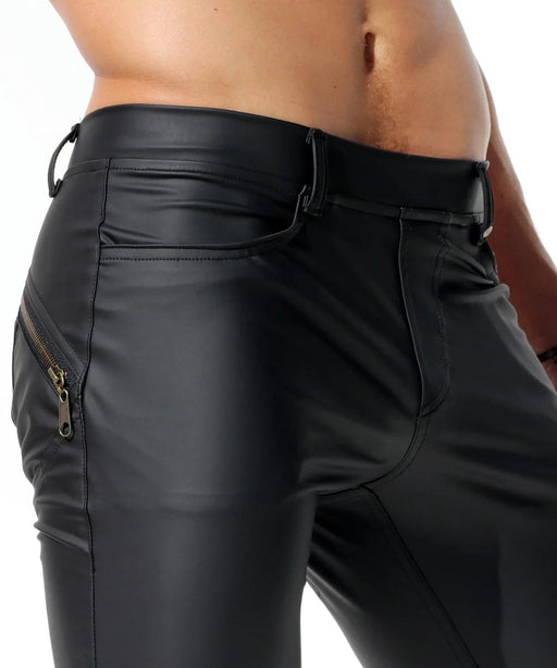 RUFSKIN MORRISON Slim - Fit Lounge Pants Back Yoke Bronze Zipper Matte Black 72