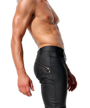 RUFSKIN MORRISON Slim - Fit Lounge Pants Back Yoke Bronze Zipper Matte Black 74