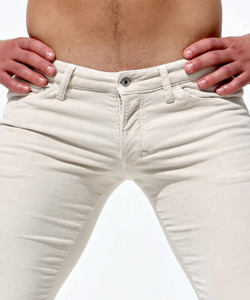 RUFSKIN Pants GIANNI Velvety Stretch Corduroy Slim - Fit 5 - Pocket Design Bone Hue3