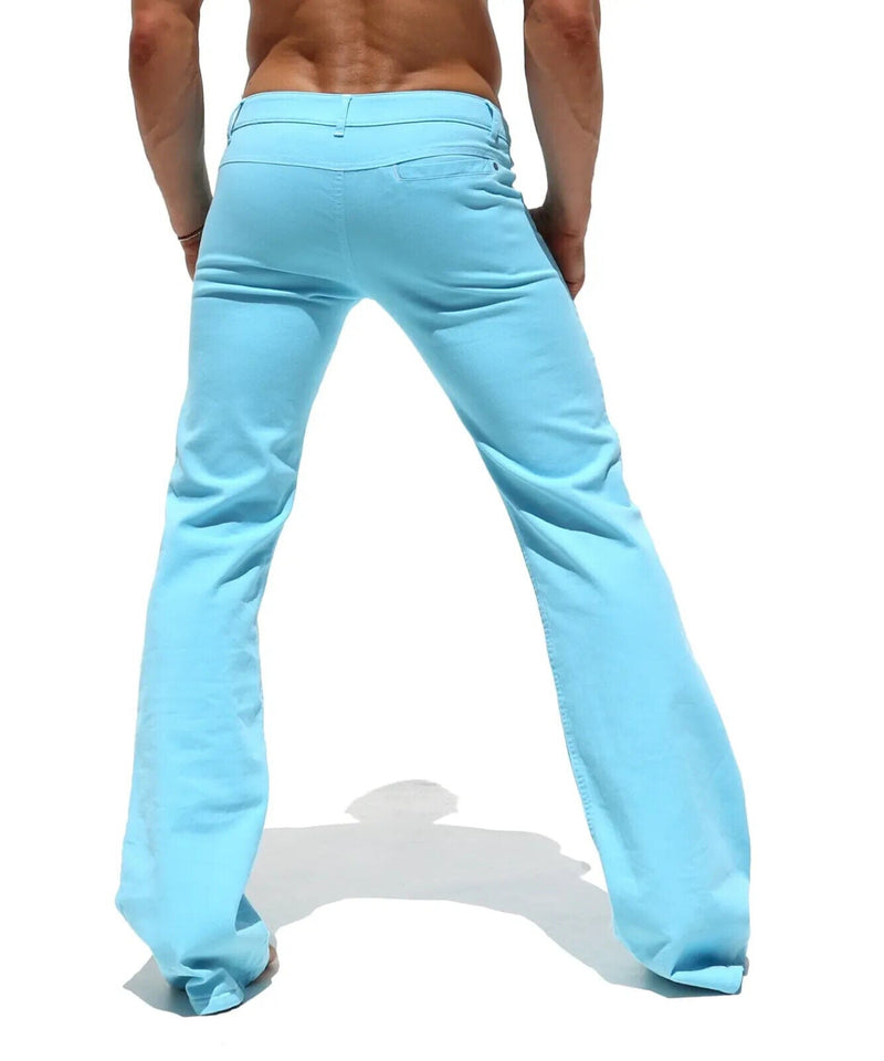 RUFSKIN Pants Matelot Mild Flare Leg Premium Stretch Twill Denim Turquoise5