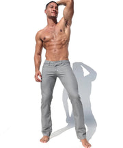 RUFSKIN Pants ROCK Premium Stretch Cotton Denim Slim - Straight Fit Jeans Silver 54