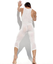 RUFSKIN Signature 3/4 Length Bodysuit CORO Transparent Cotton Slub Knit 513