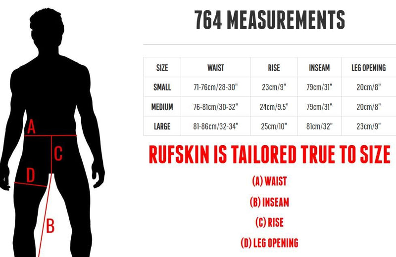 RUFSKIN Sport Legging 764 Premium 4 - Way Stretch Microfiber Sublimation Print 804