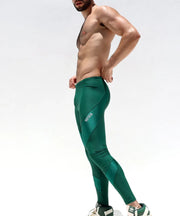 RUFSKIN Sport Legging LEWIS Premium Shape Retention Stretch Nylon Leggings Green 824