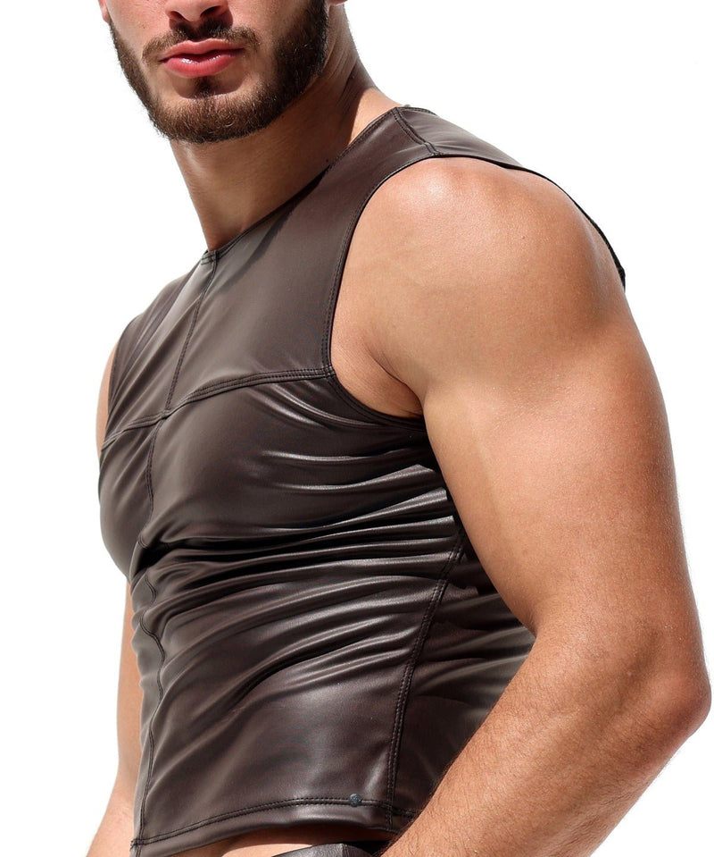 RUFSKIN Tank Top Sleevless T - Vibe Stretch Matte Sylvester Brown Hue 716