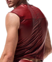 RUFSKIN Tank Top Sylvester Sleeveless T - Vibe Stretch Matte Red Blood Hue 713