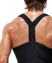 RUFSKIN! WAHOO Form Fitting Sport Tank Top Matte Elastic Straps Y Back 64