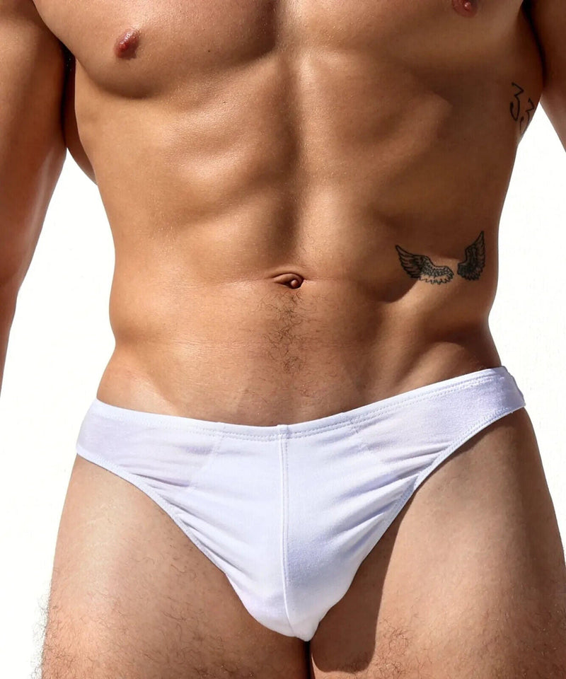 RUFSKIN's Signature T - back GOGO Thongs Stretch Rayon Dual Layer Glacier White 763