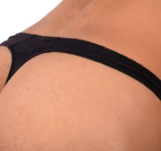 S SMU Sensual Black Thong MX20 341136