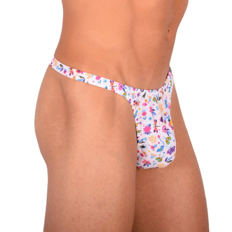 S SMU Sensual Color Explosion White Thong 33680 MX155