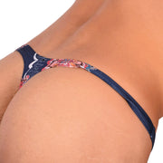 S SMU Sensual Deep Blue Thong 33734 MX155