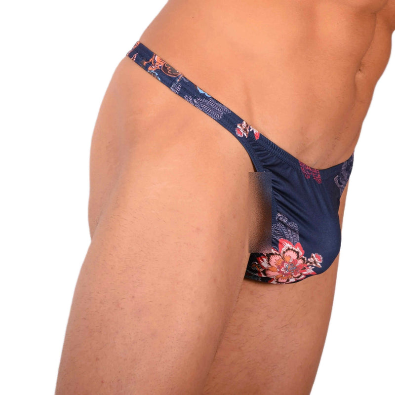 S SMU Sensual Deep Blue Thong 33735 MX153