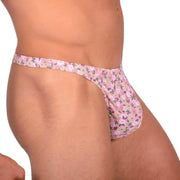 S SMU Sensual Floral Pink Thong 33639 MX147
