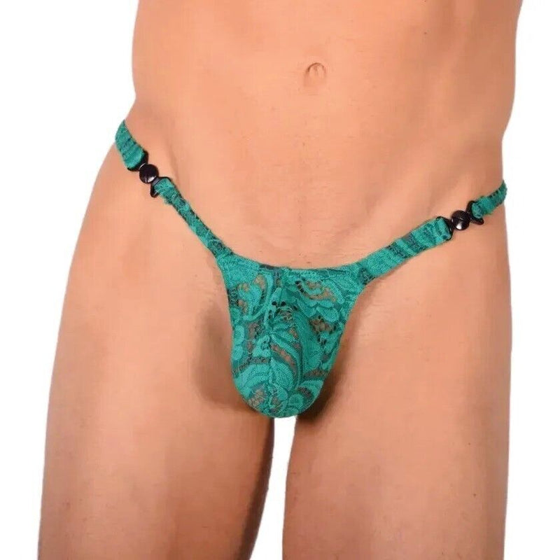 S SMU Sensual Green C - Thru Thong MX20 341144