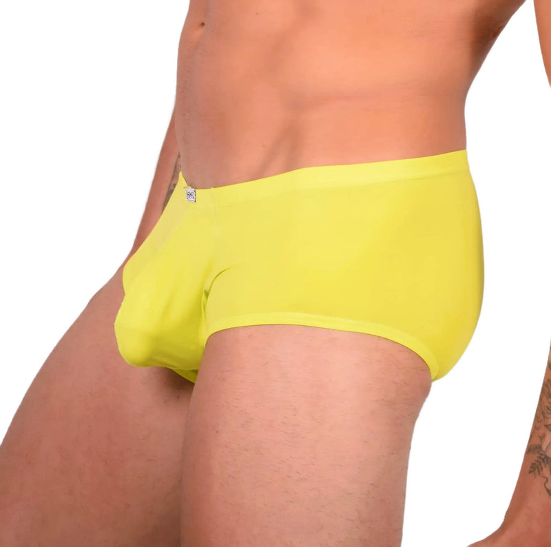 S SMU Sensual Neon Yellow Mini Boxer 33638 MX143